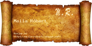 Meila Róbert névjegykártya